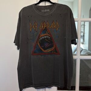 UO Def Leppard Distressed T-Shirt